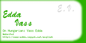 edda vass business card